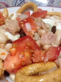 Una foto de Ensalada de alubias