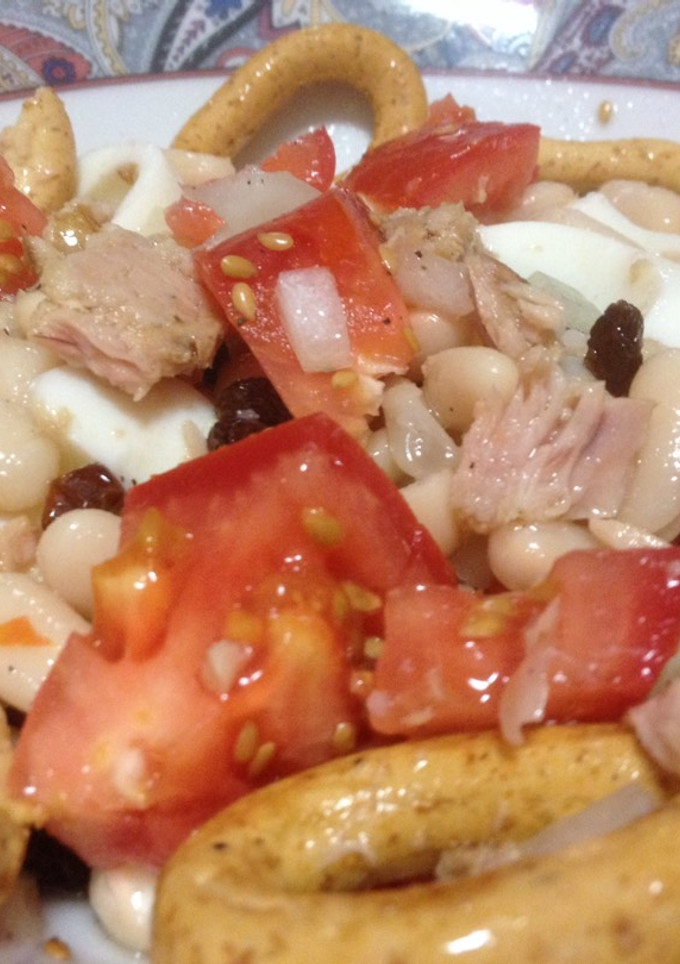 Una foto de Ensalada de alubias