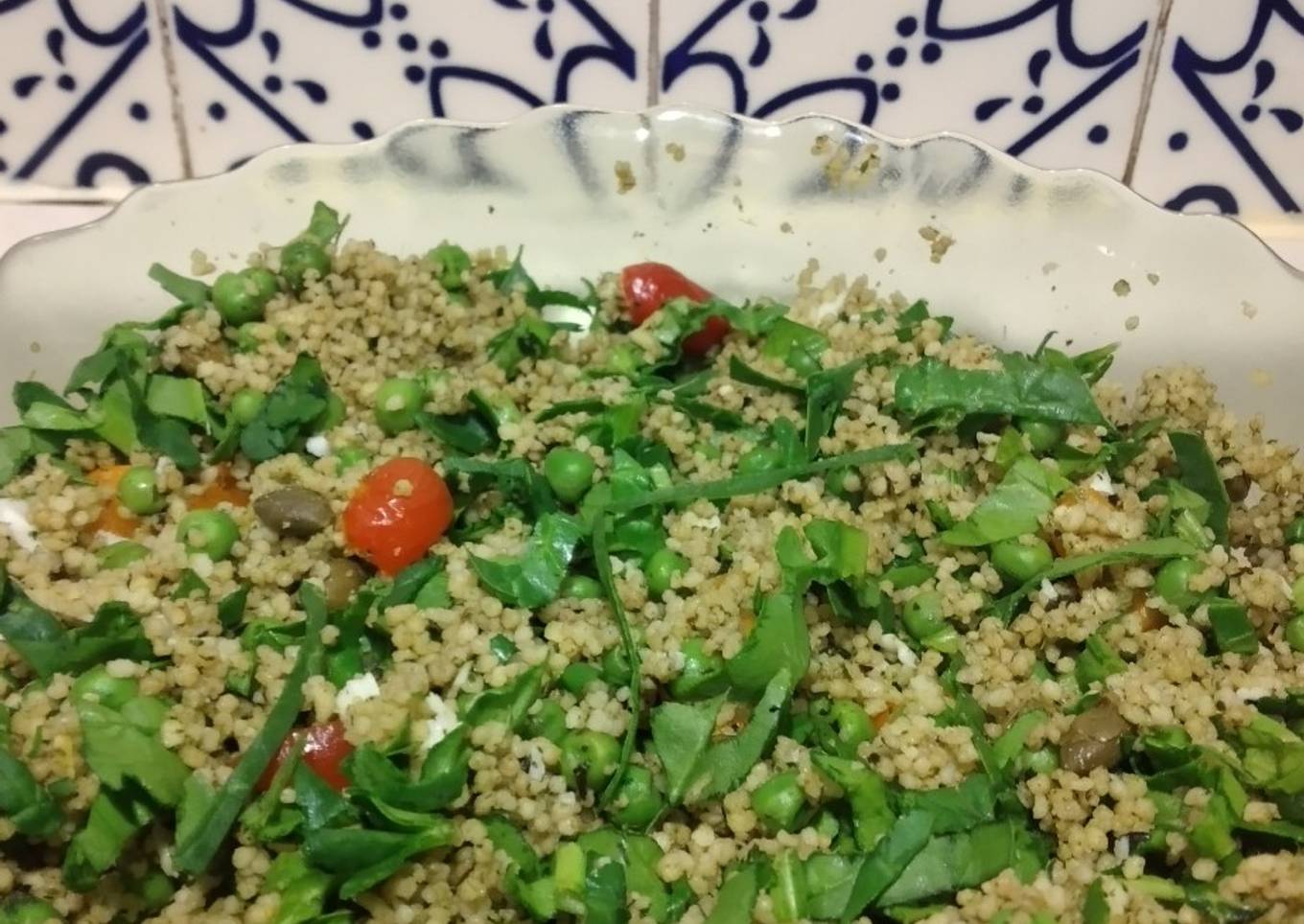 Cous cous en verde