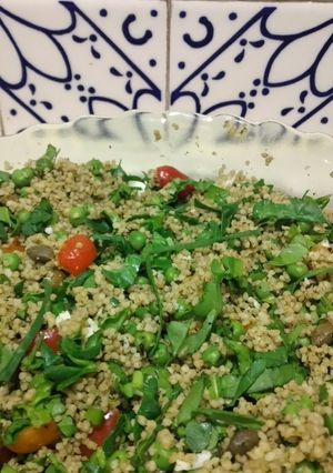 Una foto de Cous cous en verde