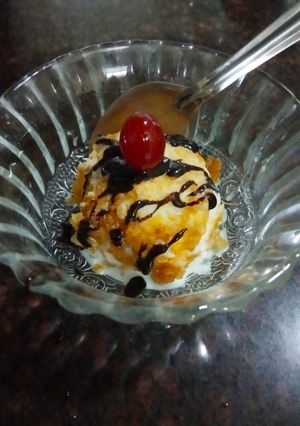 A picture of Fried ice cream.