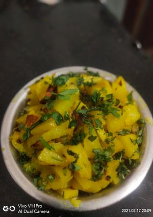 A picture of Raw papaya fry.