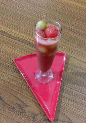 A picture of Watermelon and cucumber crush.