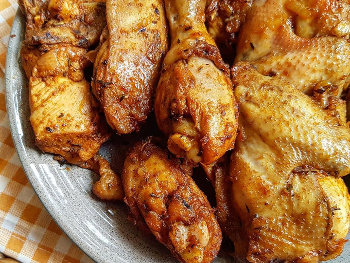 Resep Chicken roasted ayam panggang oven Praktis