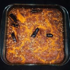 A picture of Handvo (In microwave).