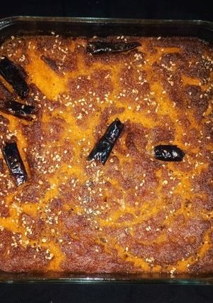 A picture of Handvo (In microwave).
