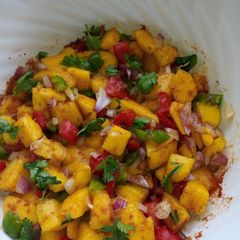 Mango salsa A picture of Mango salsa.