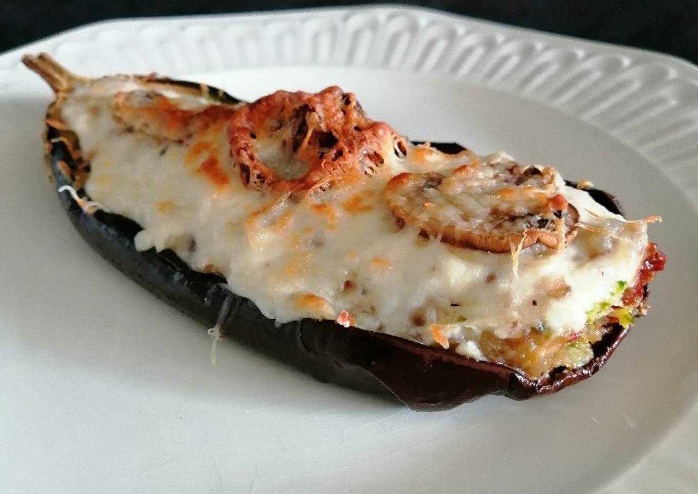 Berenjenas rellenas gratinadas