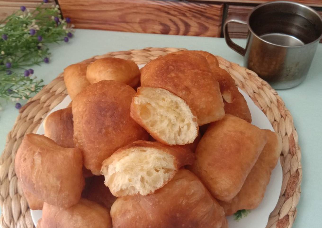 Odading mang oleh, kue bantal yang lagi viral 🔥