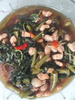Foto resep Tumis Ayam Kangkung