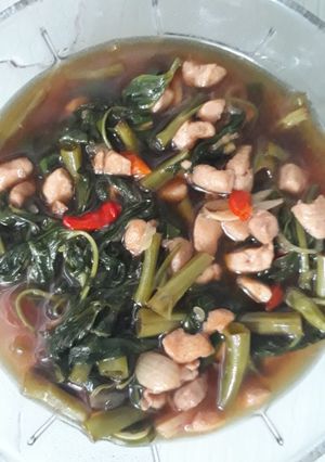 Foto resep Tumis Ayam Kangkung