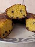 Ciambella arancia e gocce di cioccolato