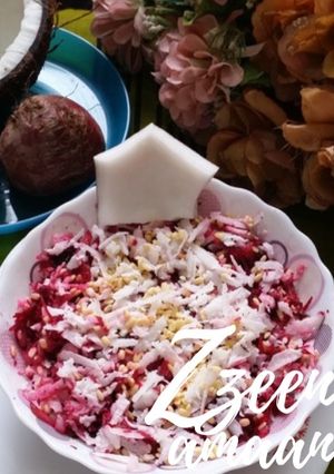 A picture of Beetroot Kosambari.