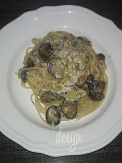 Foto resep Spaghetti seafood carbonara