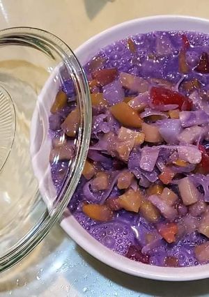 A picture of Purple Fruit Salad.