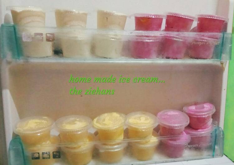 Fruitty home made ice cream