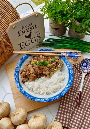 Foto resep Stir fry egg chicken🐔
