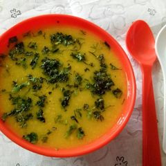 Mixed lentils soup A picture of Mixed lentils soup.