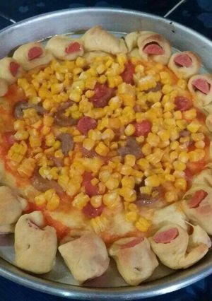 Foto resep Pizza Beef corn homemade