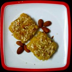 A picture of Mashed Potato Halwa For Toddler Baby.
