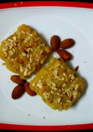A picture of Mashed Potato Halwa For Toddler Baby.
