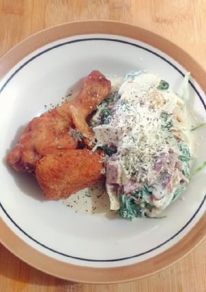 Foto resep Chicken creamy spinach