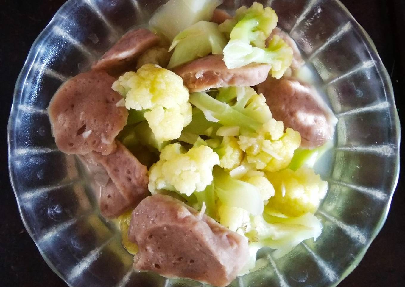 Kembang kol cah bakso