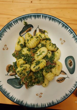 Une photo de ✨️Gnocchis épinards chorizo ✨️
