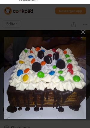 Una foto de Chocotorta
