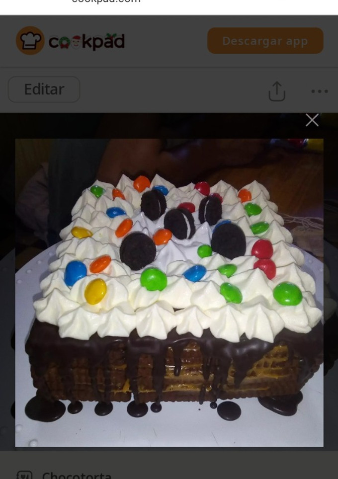 Una foto de Chocotorta