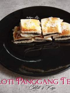 Foto resep Roti Panggang Teflon Coklat & Keju
