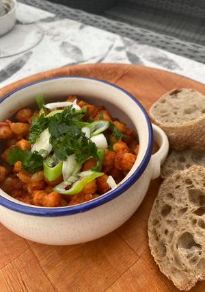 Csicseriborsó ragu recept fotója
