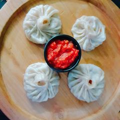Vegetables momo A picture of Vegetables momo.
