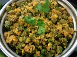 A picture of Beans Poriyal.