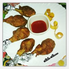 A picture of Rostd chicken drumsticks.