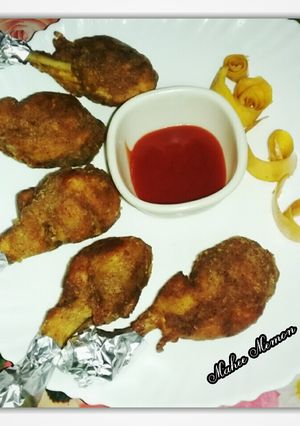 A picture of Rostd chicken drumsticks.