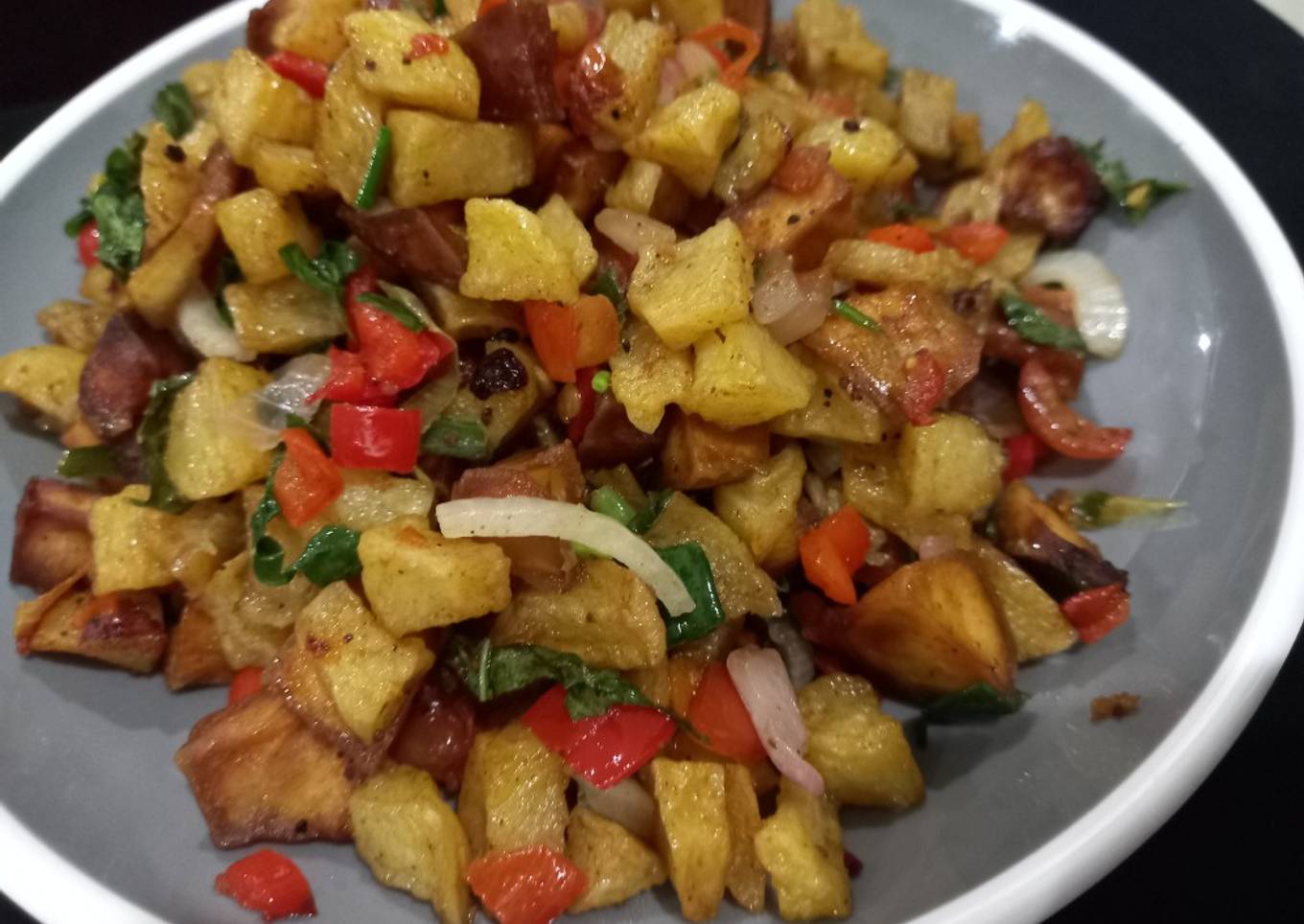 Stir fry potatoes