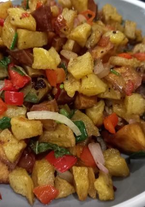 A picture of Stir fry potatoes.
