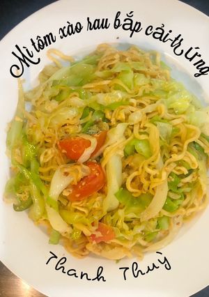 Hình của món Mì tôm xào.