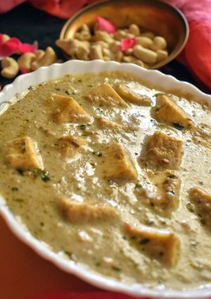 A picture of Dhaba style Nawabi paneer recipes.
