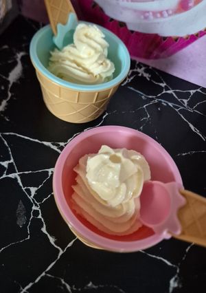 Une photo de Glace vanille au ninja swirl