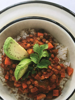 Una foto de Chili de lentejas