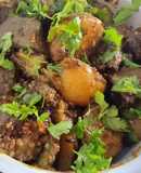 Potato brinjals masala