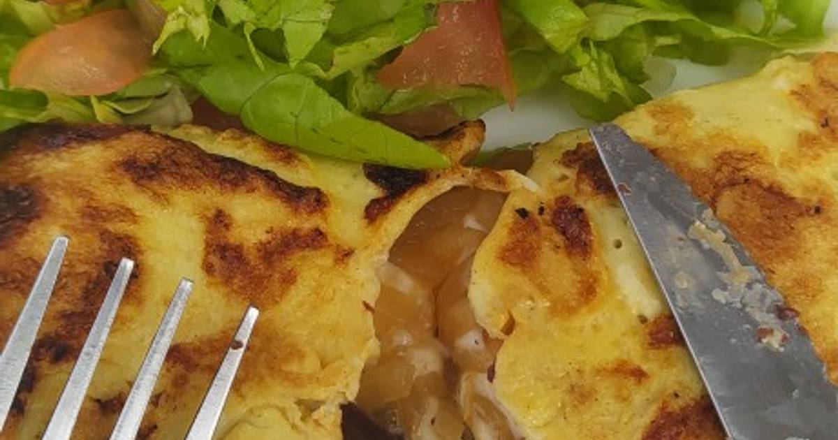 Omelette de queso cebolla y morrón 64 recetas caseras Cookpad