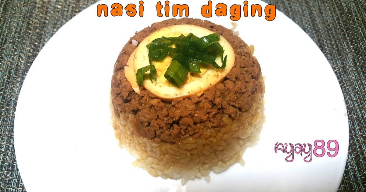 Resep Nasi tim daging oleh AyAy89 Cookpad