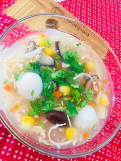 Hình của món Súp cua nấu nấm.