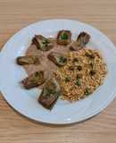Carciofi trifolati con miglio e hummus di fagioli borlotti