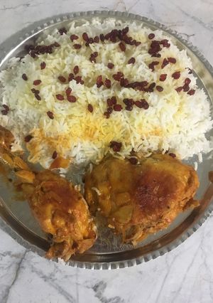 عکسی از دستور زرشک پلو با مرغ