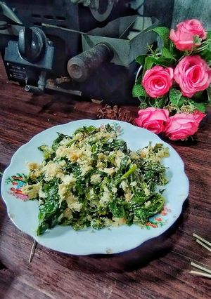 Foto resep Urap Daun Singkong Bumbu Rebon