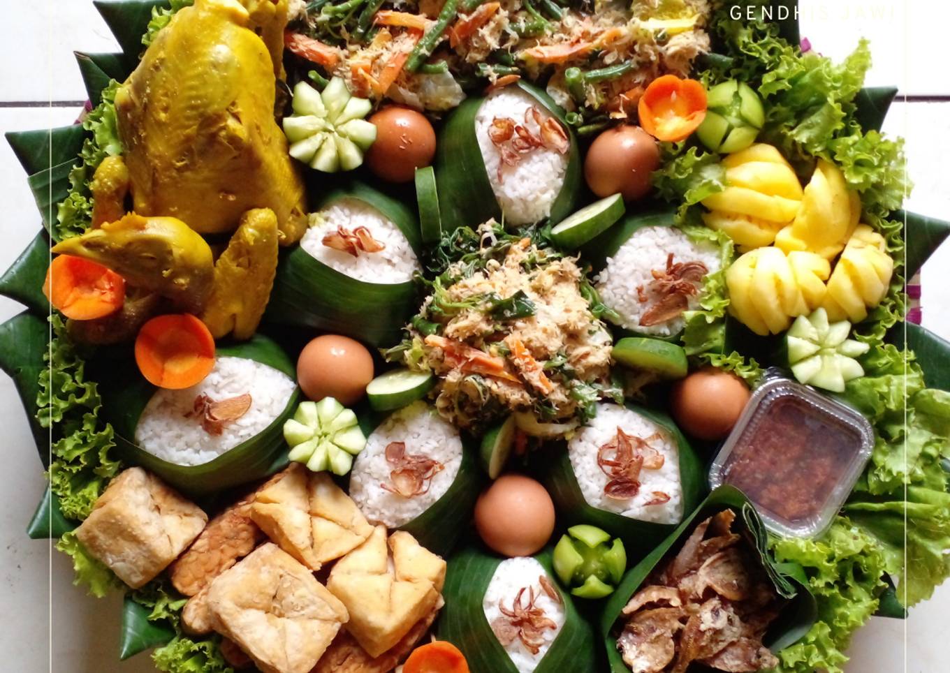 Nasi ingkung tampahan